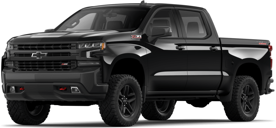 black-gba-front-lt-trail-boss-view-2019-chevrolet-chevrolet-silverado-2019-negra-pickup-truck-vehicle-transportation-bumper-transparent-png-730572