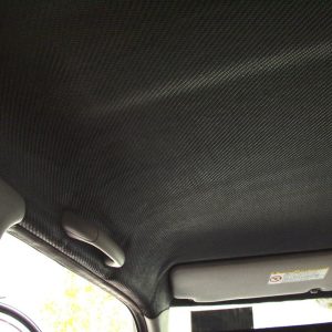 Material pentru tapiterie sau plafon auto, Carbon 3D Negru, dimensiune 1m x 1,48m